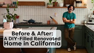 Before amp After Tour This DIYFilled Renovated Home In California  Renovation Stories [upl. by Obaza179]