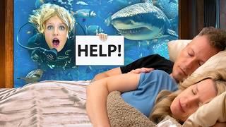 We stayed in an UNDERWATER HOTEL with SHARKS [upl. by Alic]