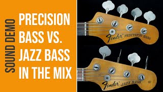 Precision Bass vs Jazz Bass  Bass Comparison no talking [upl. by Henrieta144]