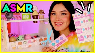 ASMR con JUGUETES 🍦 4 Roleplays Heladería Corte de cabello Makeup y 💅 Uñas I Ges ASMR [upl. by Anilag]