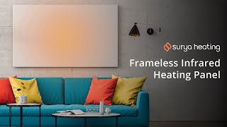 Premium Frameless Infrared Heating Panels  Surya Heating [upl. by Ennasil]