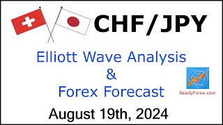 CHF JPY Elliott Wave Analysis  Forex Forecast  August 19 2024  CHFJPY Analysis Today [upl. by Arlie]