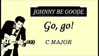 JOHNNY BE GOODE Style Backing Track  C Major [upl. by Elreath]