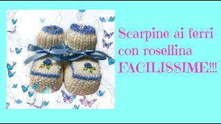 TUTORIAL  SCARPINE CON FIORE AI FERRI  FACILISSIME [upl. by Aleuqahs935]