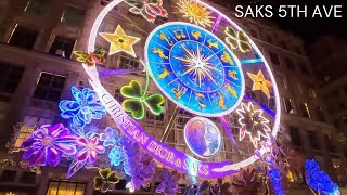 🛍️✨ Saks Fifth Avenue Holiday Light Show amp Windows Unveiling 2023 ✨🛍️ ​⁠ [upl. by Boiney]