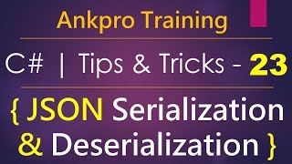 C tips and tricks 23  How to serialize amp deserialize object to JSON using newtonsoftJSON library [upl. by Collete619]