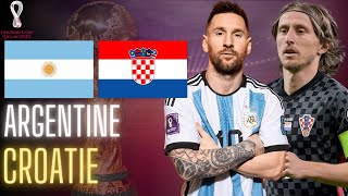 🔴🇦🇷🇭🇷 ARGENTINE  CROATIE LIVE  🇦🇷MESSI VERS LA FINALE  DEMI FINALE  COUPE DU MONDE  WORLD CUP [upl. by Jade]