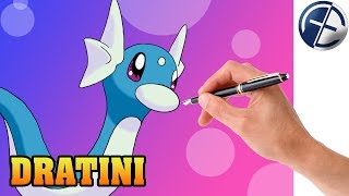 Dratini zeichnen  Pokemon GO Wacom Cintiq 13HDSpeed Painting [upl. by Nomrac327]