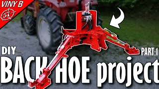 DIY BACKHOE  Excavator part 1 BUILDING the BASE [upl. by Lleirbag]