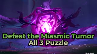 Yougou Cleansing All 3 Puzzle in Defeat Miasmic Tumor Quest  Genshin Impact [upl. by Iaj349]