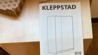 Montaggio armadio KLEPPSTAD di ikea [upl. by Catie]