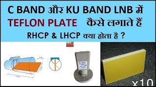 HOMEMADE TEFLON FOR C BAND amp KU BAND LNBF  WHAT IS RHCP amp LHCP [upl. by Nevur661]