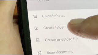 How to create a folder in Dropbox on iPhone [upl. by Valley619]