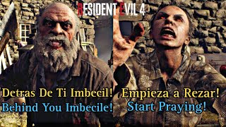 Resident Evil 4 Remake Ganado Voice LinesQuotes Translated Demo [upl. by Yeffej105]