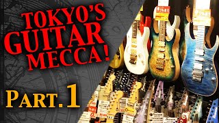 【GUITAR TOUR JAPAN Part1】Amazing Guitar Street in TOKYO Ochanomizu  Guitar Viking AL [upl. by Gnaig]