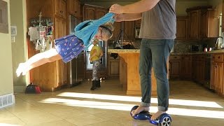 Hoverboard FAILS AND TRICKS HowTo For Little Kids [upl. by Ahsinotna]