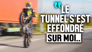 Louis 24 ans frôle la MORT en passant sous un TUNNEL en MOTO [upl. by Tabor]