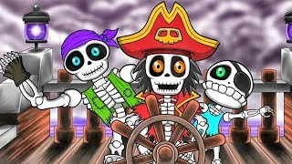 Las Vocales A E I O U  Los Piratas Esqueletos  Canciones Infantiles  SuperDivertido [upl. by Suirada]