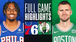 76ERS at CELTICS  NBA PRESEASON FULL GAME HIGHLIGHTS  October 8 2023 [upl. by Aihsel]