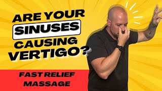 Instant Relief Sinus Massage for Vertigo and Dizziness  Dr Matthew Posa Chiropractor in Milton [upl. by Onaled475]