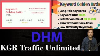 How To Rank Website Without Backlink  KGR Get Unlimited Traffic  Keyword Golden Ratio In SEO KGR [upl. by Neelrahs852]