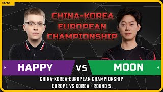 WC3  UD Happy vs Moon NE  Playday 9  ChinaKoreaEuropean Championship [upl. by Jaycee]