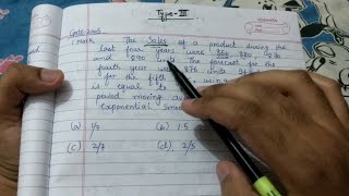 Hindi Simple exponential smoothing numericals  Type 3  IES amp GATE [upl. by Adnirual]