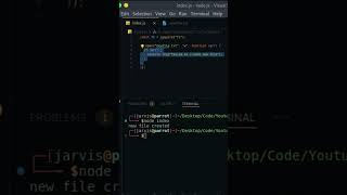 create new file with node js fs module  node js tutorial nodejs [upl. by Hpejsoj441]