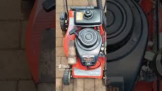 some smoke in the air asmr mowing gardenequipment mower tools vintagerestoration [upl. by Delorenzo]