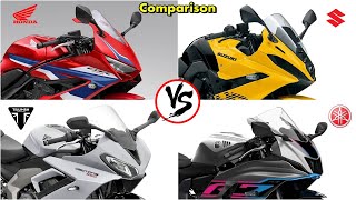 WHICH IS BEST  Suzuki GSX8R or Triumph Daytona 660 [upl. by Assir]