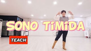 ◈Sono Timida line dance◈TeachBeginnerImprover level [upl. by Hseyaj]