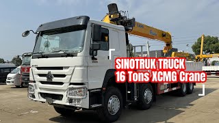 Sinotruk HOWO 400HP TruckMounted 16 Tons XCMG Crane GSQS4004 [upl. by Ardnatal]