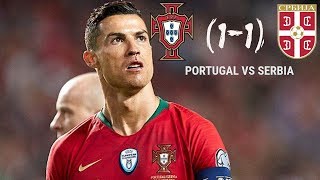 PORTUGAL VS SERBIA 11  Resumen Completo  Goles 2019 [upl. by Ahseinod639]