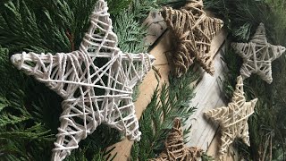 DIY String Star Ornaments  Christmas Ornaments [upl. by Janina208]