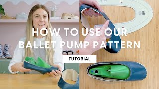 How To Make Ballet Pump Uppers  HANDMADE  Shoemaking Tutorial [upl. by Boser]