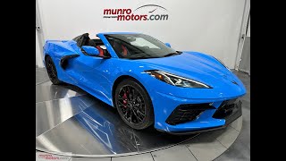 2023 SOLDSOLDSOLD Corvette 3LT Convertible Z51 in Rapid Blue on Black and Adrenaline Red 5k kms [upl. by Ynafets]