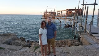 ABRUZZO ITALY  Amazing Seafood Dinner  Trabocco Sasso della Cajana in ABRUZZO [upl. by Assirehs]