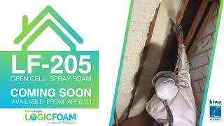 LogicFoam LF205 Open Cell Spray Insulation  HomeLogic [upl. by Oznol]