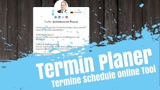 Terminplaner zum Termin vereinbaren Time Schedule App  Tool [upl. by Manda]