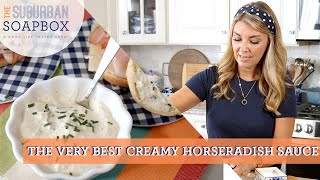 Easy Creamy Horseradish Sauce Recipe [upl. by Neri]