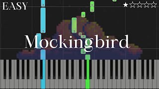 Eminem  Mockingbird  EASY Piano Tutorial FREE MIDI [upl. by Kurman]