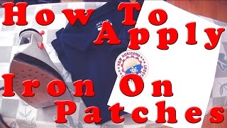 How To Apply Iron On Patches [upl. by Sidoeht]