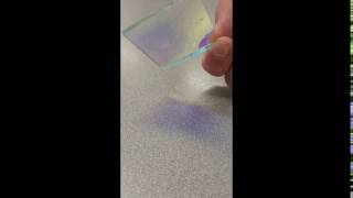 Dichroic Film Glued onto Glass [upl. by Yrocaj]