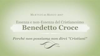 Benedetto Croce Perché non possiamo non dirci quotCristianiquot [upl. by Ahsienod]