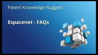 Espacenet – FAQs [upl. by Geddes]