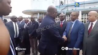 Arrivée du Président Félix Tshisekedi Tshilombo à Lubumbashi [upl. by Jocelyn]