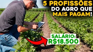 AS 5 PROFISSÕES DO AGRO COM MELHORES SALÁRIOS PARA INICIAR [upl. by Krebs]