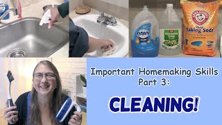 Important Homemaking Skills Part 3  Cleaning [upl. by Kopp934]