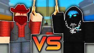 BANDITES VS TANQR IN ARSENAL ROBLOX [upl. by Akcinahs]