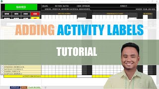 Adding Activity Labels  New Hybrid Electronic MATATAG Class Record System [upl. by Kendra]